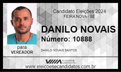 Candidato DANILO NOVAIS 2024 - FEIRA NOVA - Eleições