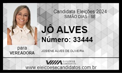 Candidato JÔ ALVES 2024 - SIMÃO DIAS - Eleições