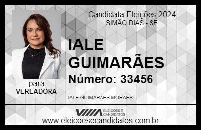 Candidato IALE GUIMARÃES 2024 - SIMÃO DIAS - Eleições