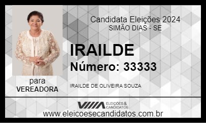 Candidato IRAILDE 2024 - SIMÃO DIAS - Eleições