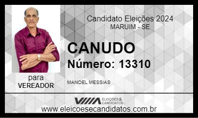 Candidato CANUDO 2024 - MARUIM - Eleições