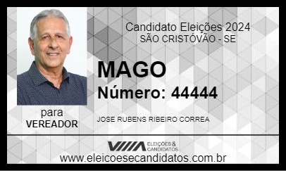 Candidato MAGO 2024 - SÃO CRISTÓVÃO - Eleições