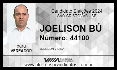 Candidato JOELISON BÚ 2024 - SÃO CRISTÓVÃO - Eleições