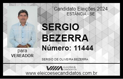 Candidato SERGIO BEZERRA 2024 - ESTÂNCIA - Eleições