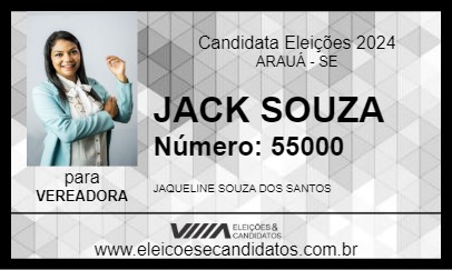 Candidato JACK SOUZA 2024 - ARAUÁ - Eleições