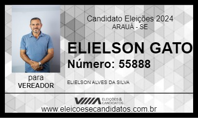 Candidato ELIELSON GATO 2024 - ARAUÁ - Eleições