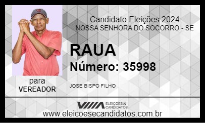 Candidato RAUA 2024 - NOSSA SENHORA DO SOCORRO - Eleições