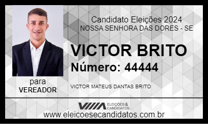 Candidato VICTOR BRITO 2024 - NOSSA SENHORA DAS DORES - Eleições