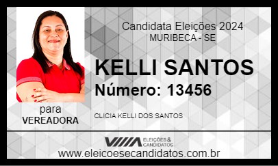 Candidato KELLI SANTOS 2024 - MURIBECA - Eleições