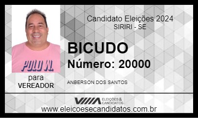 Candidato BICUDO 2024 - SIRIRI - Eleições