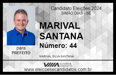 Candidato MARIVAL SANTANA 2024 - SIMÃO DIAS - Eleições