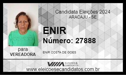 Candidato ENIR  2024 - ARACAJU - Eleições