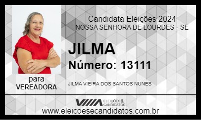 Candidato JILMA 2024 - NOSSA SENHORA DE LOURDES - Eleições