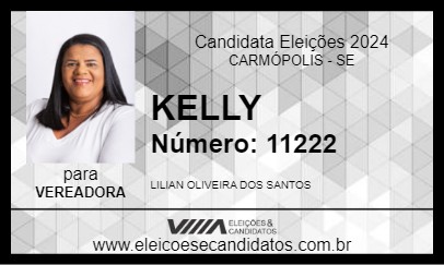 Candidato KELLY 2024 - CARMÓPOLIS - Eleições