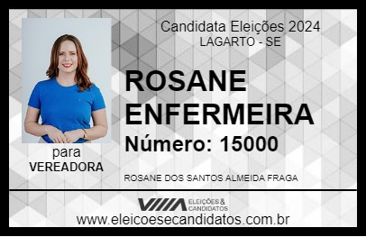 Candidato ROSANE ENFERMEIRA 2024 - LAGARTO - Eleições