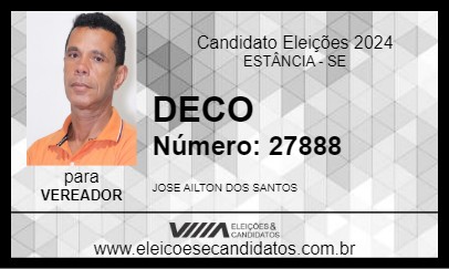 Candidato DECO 2024 - ESTÂNCIA - Eleições