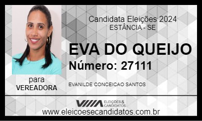 Candidato EVA DO QUEIJO 2024 - ESTÂNCIA - Eleições