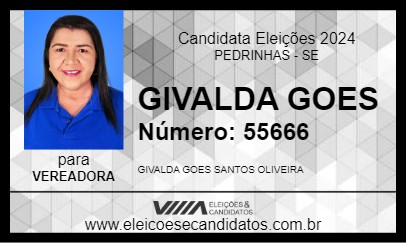 Candidato GIVALDA GOES 2024 - PEDRINHAS - Eleições