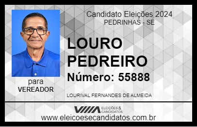 Candidato LOURO PEDREIRO 2024 - PEDRINHAS - Eleições