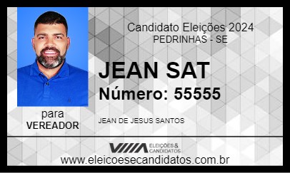 Candidato JEAN SAT 2024 - PEDRINHAS - Eleições