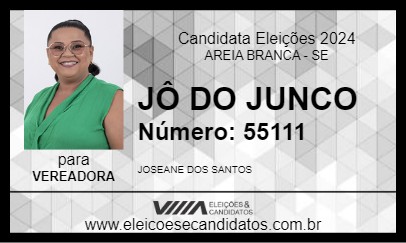 Candidato JÔ DO JUNCO 2024 - AREIA BRANCA - Eleições