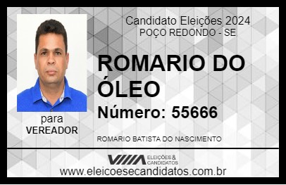 Candidato ROMARIO DO ÓLEO 2024 - POÇO REDONDO - Eleições