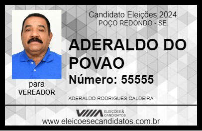 Candidato ADERALDO DO POVAO 2024 - POÇO REDONDO - Eleições