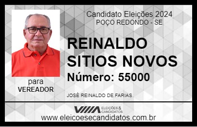 Candidato REINALDO SITIOS NOVOS 2024 - POÇO REDONDO - Eleições