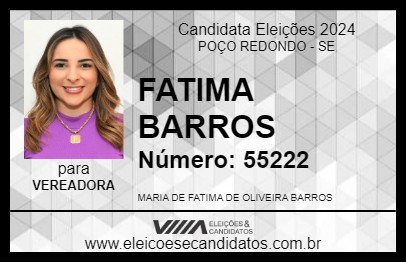 Candidato FATIMA BARROS 2024 - POÇO REDONDO - Eleições