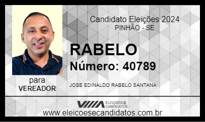 Candidato RABELO 2024 - PINHÃO - Eleições