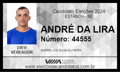 Candidato ANDRÉ DA LIRA 2024 - ESTÂNCIA - Eleições