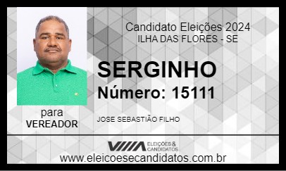 Candidato SERGINHO 2024 - ILHA DAS FLORES - Eleições