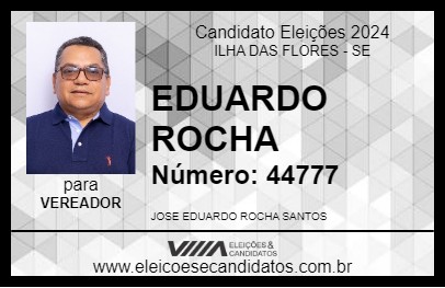 Candidato EDUARDO ROCHA 2024 - ILHA DAS FLORES - Eleições