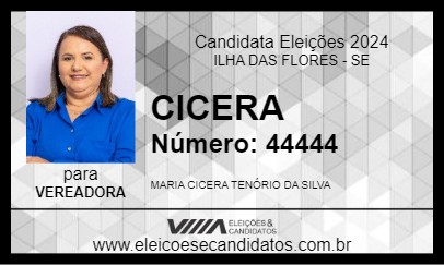 Candidato CICERA 2024 - ILHA DAS FLORES - Eleições