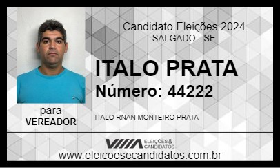 Candidato ITALO PRATA 2024 - SALGADO - Eleições