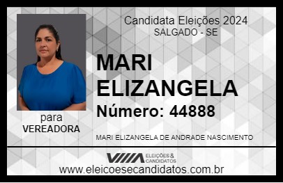 Candidato MARI ELISANGELA 2024 - SALGADO - Eleições