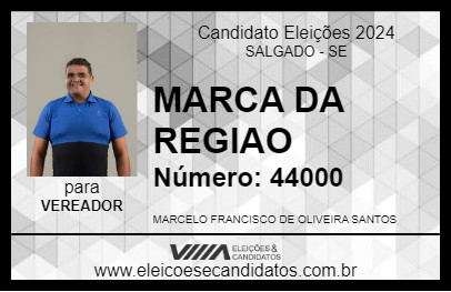 Candidato MARCA DA REGIAO 2024 - SALGADO - Eleições