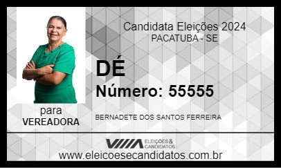 Candidato DÉ 2024 - PACATUBA - Eleições