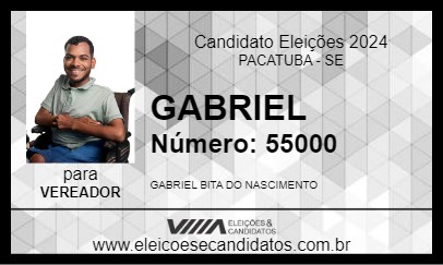 Candidato GABRIEL 2024 - PACATUBA - Eleições