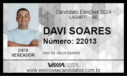 Candidato DAVI SOARES 2024 - LAGARTO - Eleições