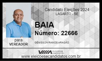 Candidato BAIA 2024 - LAGARTO - Eleições