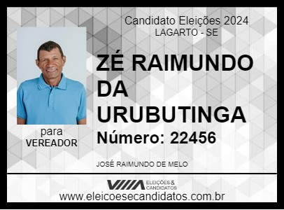 Candidato ZÉ RAIMUNDO DA URUBUTINGA 2024 - LAGARTO - Eleições