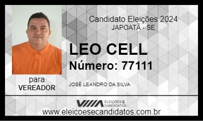 Candidato LEO CELL 2024 - JAPOATÃ - Eleições