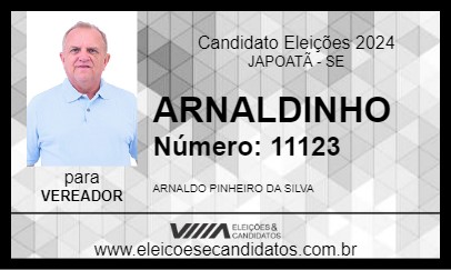 Candidato ARNALDINHO 2024 - JAPOATÃ - Eleições