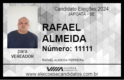 Candidato RAFAEL ALMEIDA 2024 - JAPOATÃ - Eleições