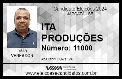 Candidato ITA PRODUÇÕES 2024 - JAPOATÃ - Eleições