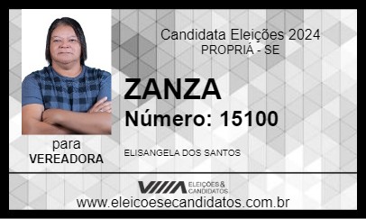 Candidato ZANZA 2024 - PROPRIÁ - Eleições