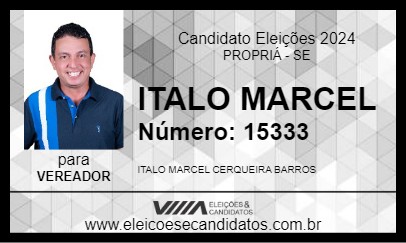 Candidato ITALO MARCEL 2024 - PROPRIÁ - Eleições