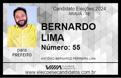 Candidato BERNARDO LIMA 2024 - ARAUÁ - Eleições