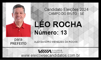 Candidato LÉO ROCHA 2024 - CAMPO DO BRITO - Eleições